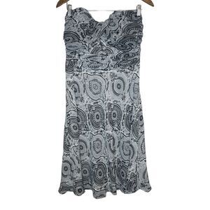 Venus strapless black and white print summer  Dress size 10